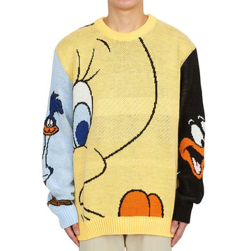 FAMILY FIRST Patchwork Herren Strickpullover SWF2319MC 60697171