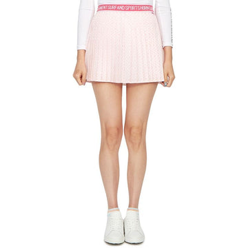 HORN GARMENT Women's Mini Pleated Golf Skirt HCW 3A AE05 PINK 58163889