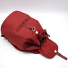 Prada 1BZ032 Red Fabric Pocono Nylon Silver Triangle Logo Backpack 133652115 [P]