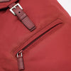 Prada 1BZ032 Red Fabric Pocono Nylon Silver Triangle Logo Backpack 133652115 [P]