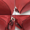 Prada 1BZ032 Red Fabric Pocono Nylon Silver Triangle Logo Backpack 133652115 [P]