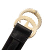 Gucci Black Leather Gold Double G Torchon Buckle Slim Women's Belt 70 / 524103 133652755 [P]
