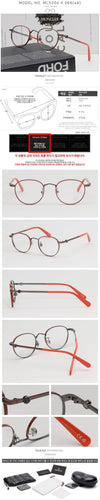 Moncler Eyeglass Frame ML5204H Round Luxury Metal Frame 123515745 [P]
