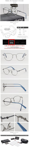 Moncler Eyeglass Frame ML5204H Round Luxury Metal Frame 123515745 [P]
