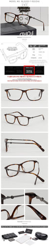 Moncler Eyeglasses Frame ML5205F Luxury Square Horn Rim Fashion Asian Fit 123515743 [P]