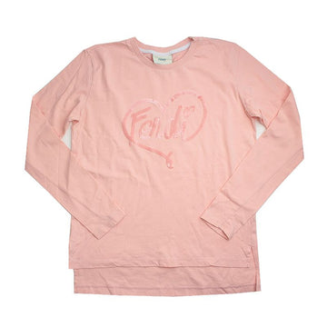 FENDI Kinder T-Shirt in Pfirsichpink mit Pailletten 8 Jahre 133654951