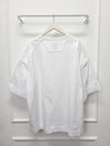 JUUN.J Weiße Stickerei Lose T-Shirt 133655016 [P]
