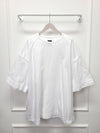 JUUN.J Weiße Stickerei Lose T-Shirt 133655016 [P]