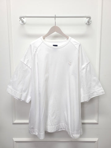 JUUN.J Weißes besticktes Loose T-Shirt 133655016