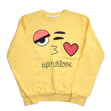 Fendi Kids Yellow Rubber Sweatshirt 10 Years 133657101