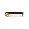 SALVATORE FERRAGAMO Gancini Bicolor Gürtel aus Leder in Schwarz/Beige 23 A565 0741534 145240036 [P]