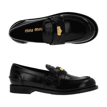 MIU MIU 5D773D ULX F0002 レディースローファー 114393376