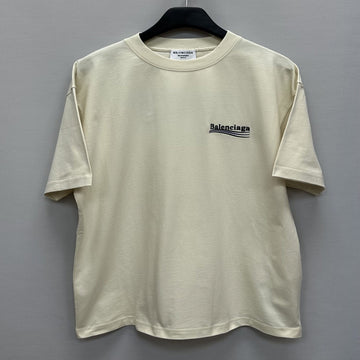 BALENCIAGA Gesticktes Logo Wave Politische Kampagne T-Shirt 105 134046185