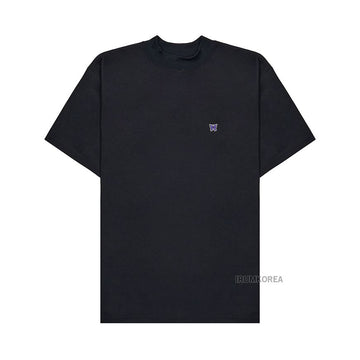 Needles Black Mock Neck Polo T-Shirt 134049492