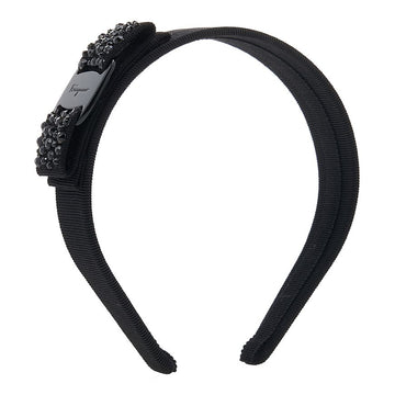 SALVATORE FERRAGAMO ボウスタッズヘアバンド NERO 0487758 SS25 134050472
