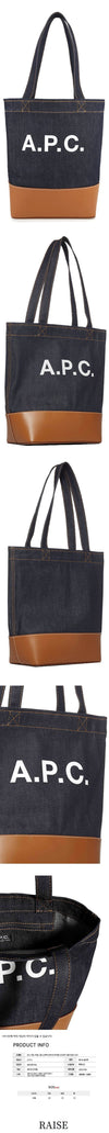 APC デニムロゴアクス小型ショッパーバッグ CAF M61568 43803975 [P]