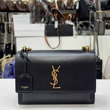 SAINT LAURENT Sunset Schultertasche Medium Gold 442906 134105049