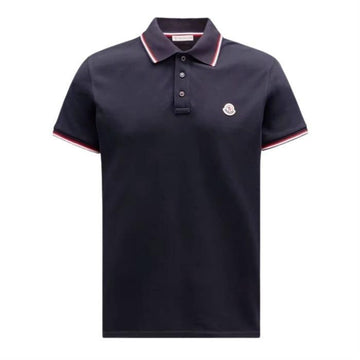 MONCLER Poloshirt aus Baumwoll-Piqué mit dreifarbiger Einfassung 8A70300 84556 77X 134114568