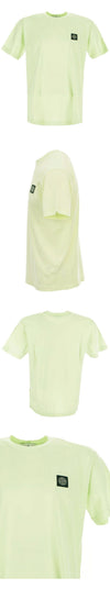 STONE ISLAND ロゴパッチTシャツ ライトグリーン 101524113 V0052 53657054 [P]