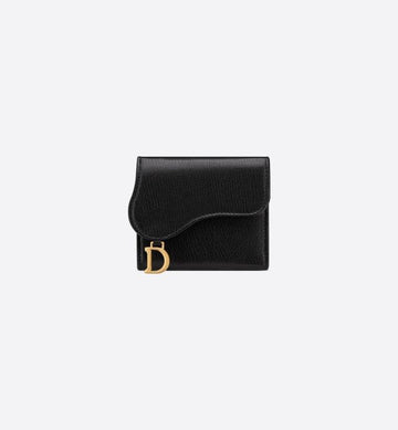 Dior Saddle Lotus Wallet Black 134143596 [P]