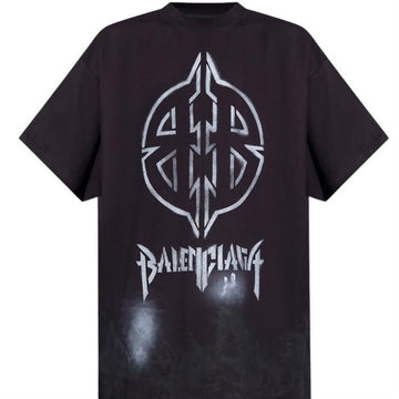 BALENCIAGA メタルBbステンシルオーバーサイズTシャツ787349TQVT19034 134144478