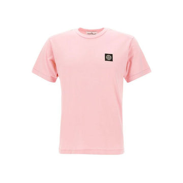 STONE ISLAND Logo T-Shirt Lichtrosa V0080 101524113 53748693