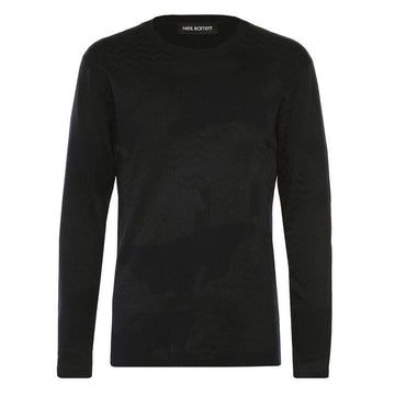 NEIL BARRETT Camo Wave Strick schwarz PBMA496 B606C 01 160404260 [P]