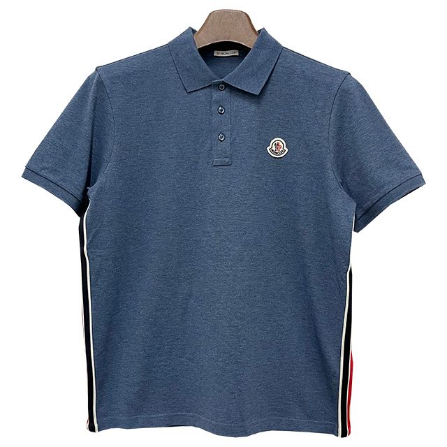 Moncler Cotton Piqué Polo Shirt with Logo Patch 131342454 – trenbe