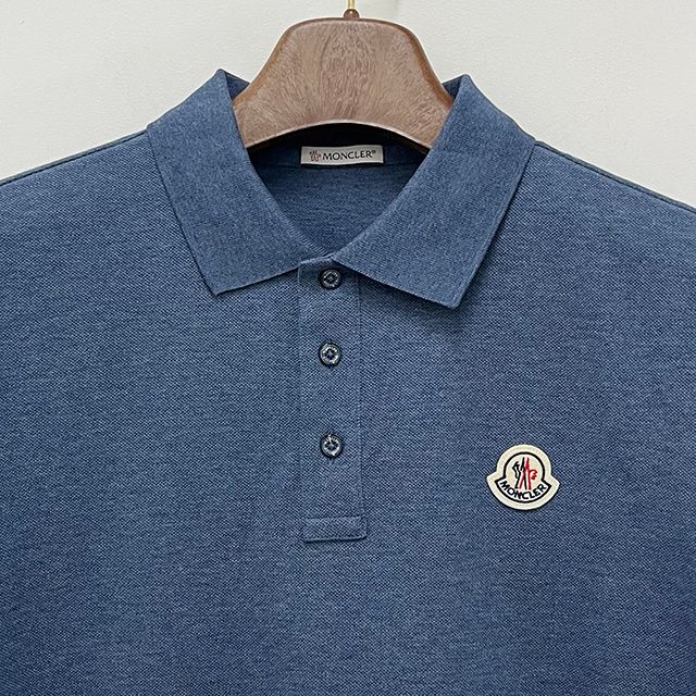 Moncler Cotton Piqué Polo Shirt with Logo Patch 131342454 – trenbe