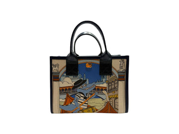 COLOMBO Vittorio Garden Kleine Blaue Canvas-Tasche 134368763