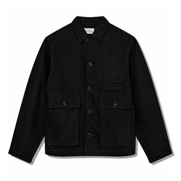 LEMAIRE 25SS オーバーサイズジャケット ブラックデニム OW306 LD1031 999 129302091 [P]