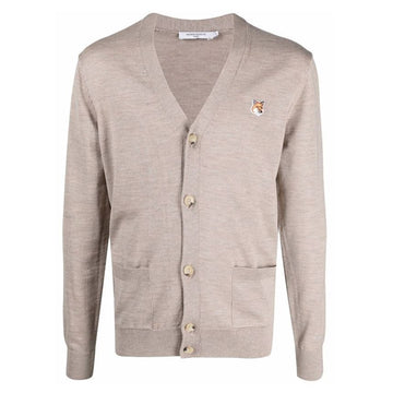 MAISON KITSUNE フォックスヘッド Vネック カーディガン H250 43689151