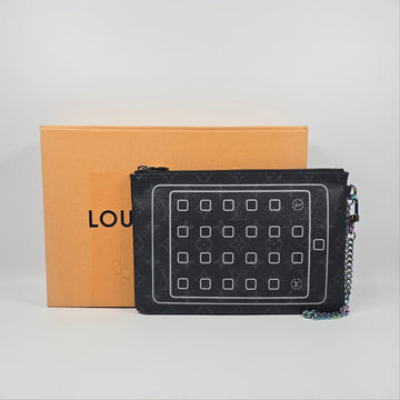 LOUIS VUITTON モノグラム エクリプス ジョイア iPad ケース クラッチバッグ 23.5 x 16 134554465