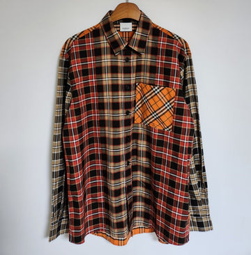 Burberry M Multi-Check Pocket Men's Oversized Shirt 8023916 134562648