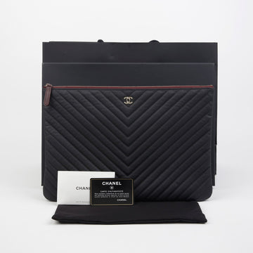 CHANEL Caviar Skin Classic Large Clutch A82552 133622890