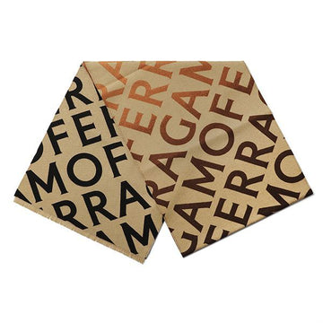 Salvatore Ferragamo Lettering Double Wool Cashmere Scarf 32 0795 0770198 145239922