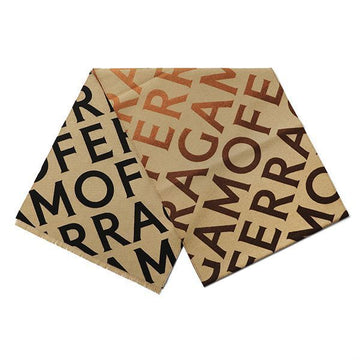 Salvatore Ferragamo Lettering Double Wool Cashmere Scarf 32 0795 0770198 145239922 [P]