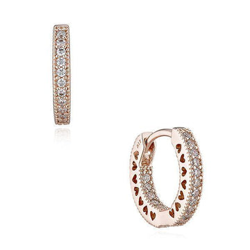 PANDORA Signature Pavé Herz Creolen Ohrringe 286317C01 144702221