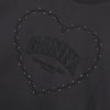 Ganni Drop Shoulder Heart Logo Women's Short Sleeve T-Shirt 124442526 [P]