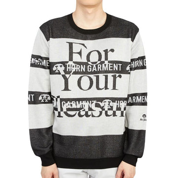 HORN GARMENT Men's Golf Knit HHM 2A AB52 BLACK 31421162