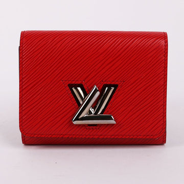 LOUIS VUITTON Roter Twist Geldbeutel aus Epi-Leder mit Silberdetails M64413 134897051