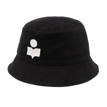 Isabel Marant Embroidered Bucket Hat Black Ecru 159666517 [P]