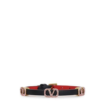 Valentino Black Red Gold Crystal Bracelet stamp: J0F42 LWV 0SM 125518712 [P]