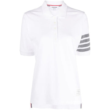 THOM BROWNE Damen klassische diagonale Piqué Poloshirt Kragen FJP052G 07976 100 134948177