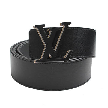 LOUIS VUITTON Optisches schwarzes Leder Herren-Gürtel 95 135003775