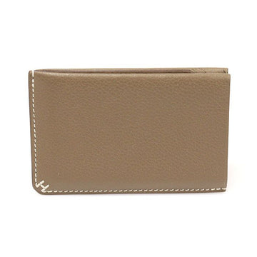 HERMES エトフ エバーカラー カーフスキン H セリエ カードホルダー (stamp) 135107176