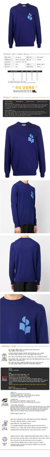 Isabel Marant Logo Evans Knit Indigo Blue 162102621 [P]