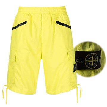 Stone Island Logo Patch Midi Bermuda Shorts 152876283