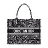 DIOR Book Tote Medium Black und White Stickerei M1296ZOMP_M46I 68178470 [P]