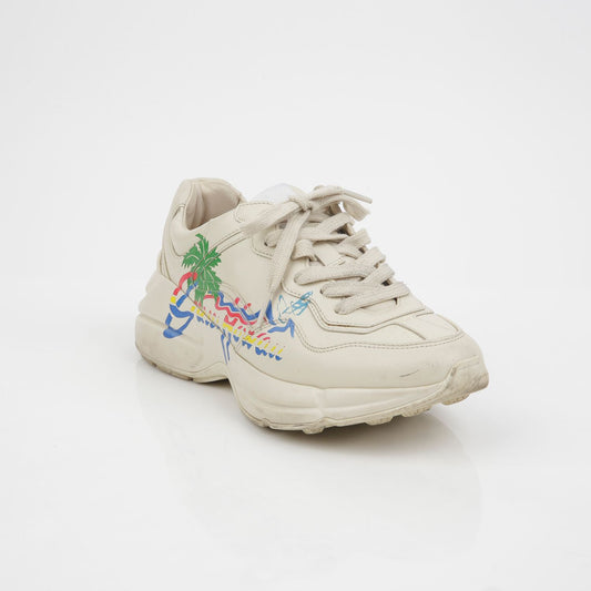 GUCCI ハワイ印刷ライントンスニーカー 35サイズ 134846679